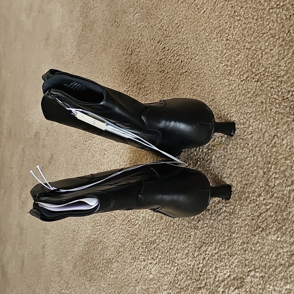 Women's Jenson Black Western Cowboy Boots- Memory Foam Insole - Size 7 - Picture 5 of 6